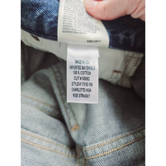 Citizens of Humanity Charlotte Straight Distressed High Rise Jeans Button Fly 24 - Picture 14 of 16